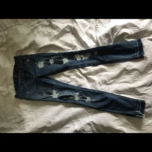 Hollister super skinny ripped jeans